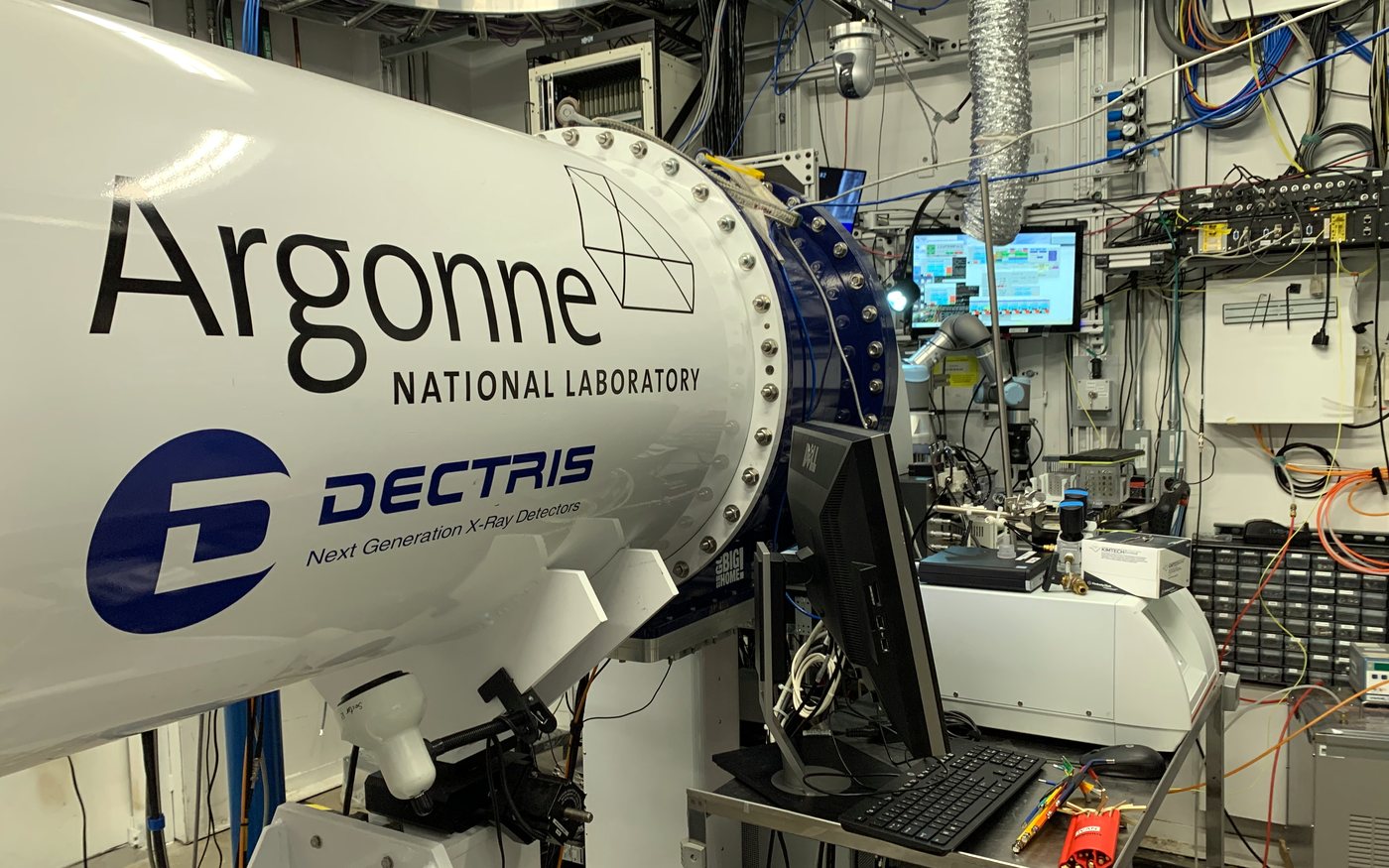 Large-area detector vessel at APS beamline 12-ID-B