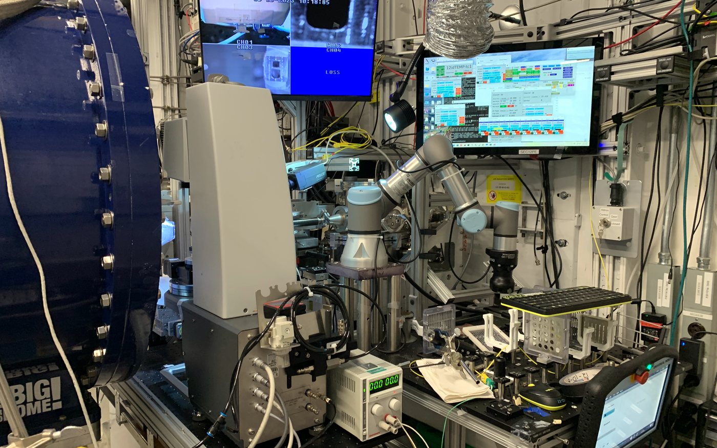 Sample environment and control screens at APS 12-ID-B